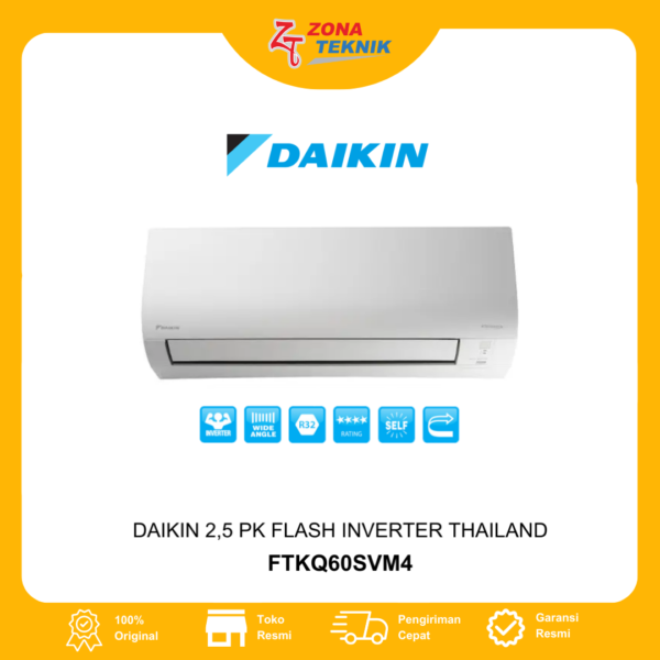 HARGA AC BARU DAIKIN FTKQ60UVM4 2,5 PK FLASH INVERTER Thailand