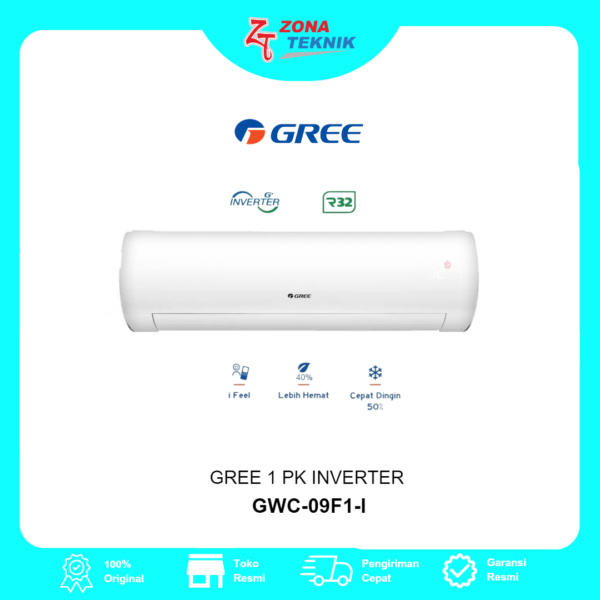 HARGA AC BARU GREE GWC-09F1-I 1 PK INVERTER