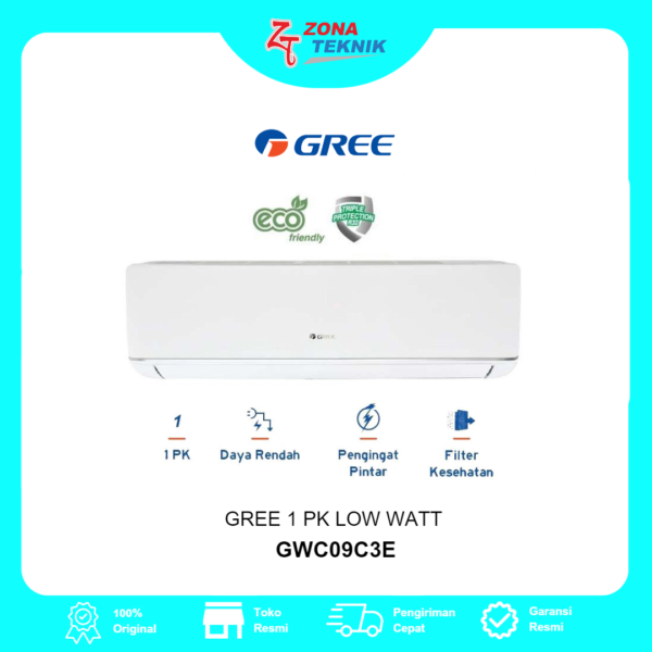 HARGA AC BARU GREE GWC09C3ES-I 1 PK Low watt