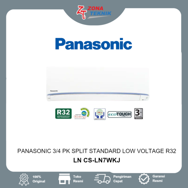 Harga AC Baru Panasonic LN CS-LN7WKJ 3/4 PK Split Standard Low Voltage R32